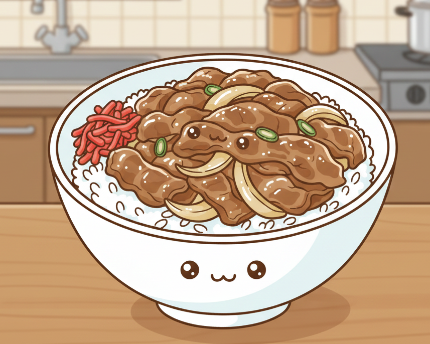🍚 Comment faire un Gyudon – bol de bœuf japonais (牛丼)