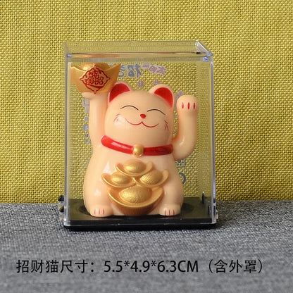 🐾 Chat Solaire Porte-Bonheur Japonais