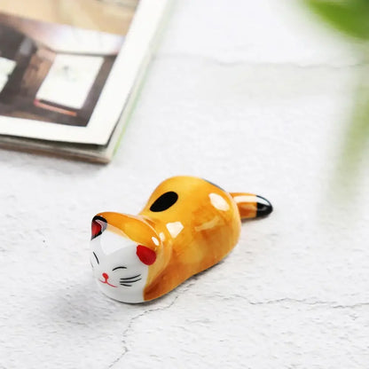 🐾 Repose-baguettes Maneki-neko en céramique