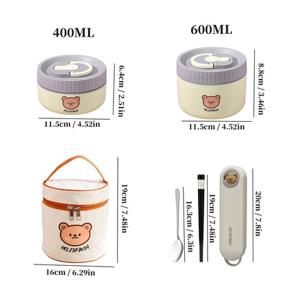 🍱 Boîte Bento Isotherme en Acier Inoxydable