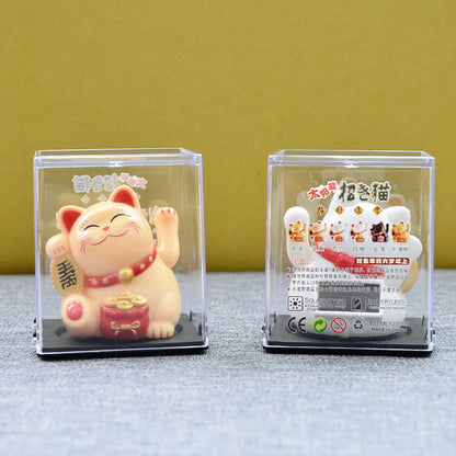 🐾 Chat Solaire Porte-Bonheur Japonais