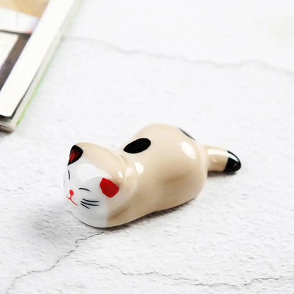 🐾 Repose-baguettes Maneki-neko en céramique