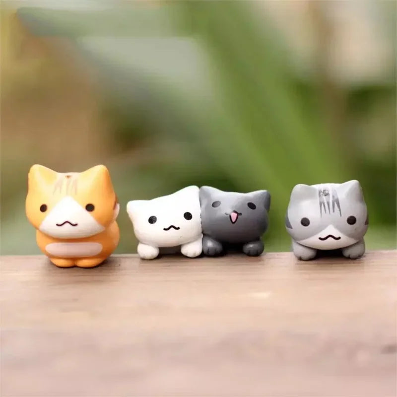 🐈⬛ Set de 6 Chats Porte-Bonheur Miniatures