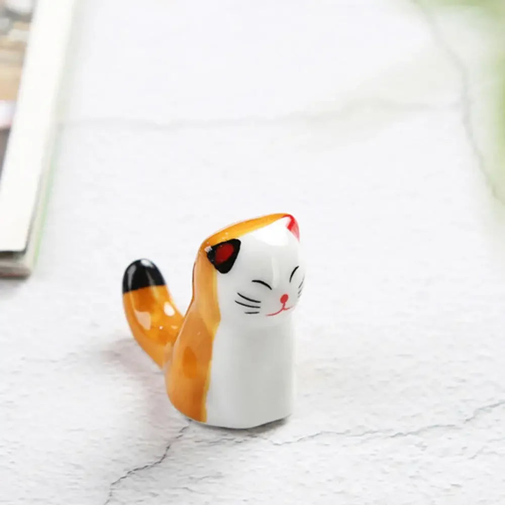 🐾 Repose-baguettes Maneki-neko en céramique