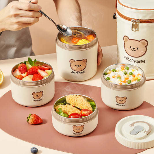 🍱 Boîte Bento Isotherme en Acier Inoxydable